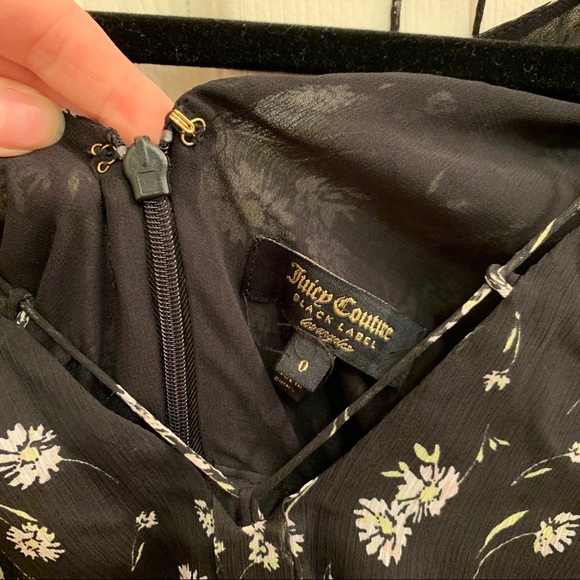 Daisy Print Tiered Maxi Dress Juicy Couture 🌼 Ethereal, Boho, Whimsical Springy - Picture 7 of 7